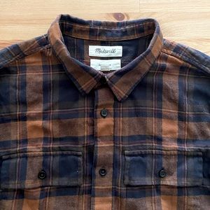 Madewell Plaid Flannel | Soft Flannel | Button Down Shirt